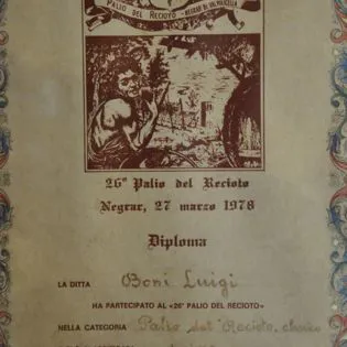 Primo palio del recioto vinto dal nonno luigi